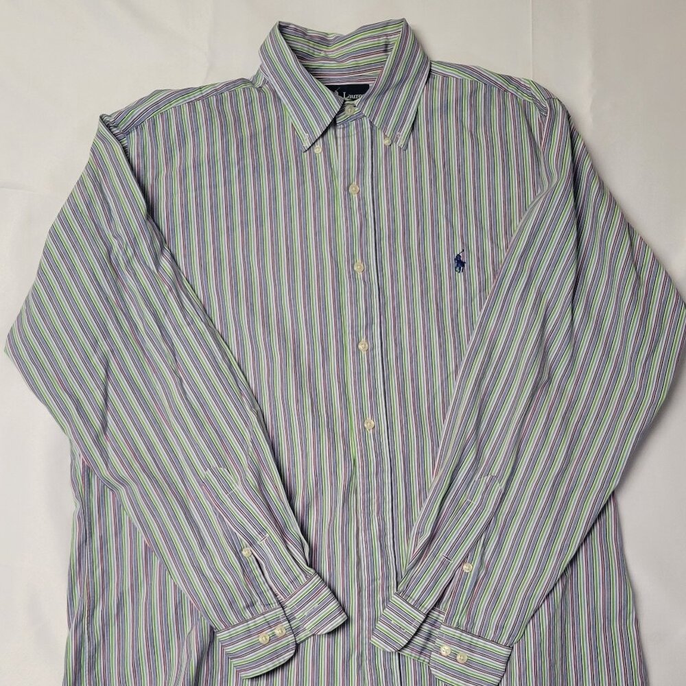 Ralph Lauren Mens LS CLASSIC FIT Shirt Size 16